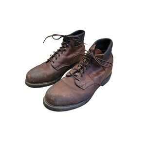 Red Wing 2245 Mens Brown Leather  7"  Steel Toe Boots Size 11 .5 EW.  Vintage